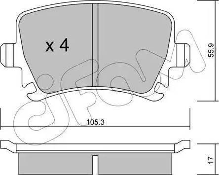 BOSCH 0 986 424 796 - Σετ τακάκια, δισκόφρενα www.parts5.com