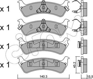 Cifam 822-684-0 - Set placute frana,frana disc www.parts5.com