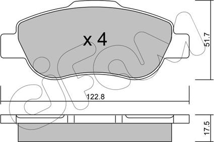 Cifam 822-638-0 - Set placute frana,frana disc www.parts5.com