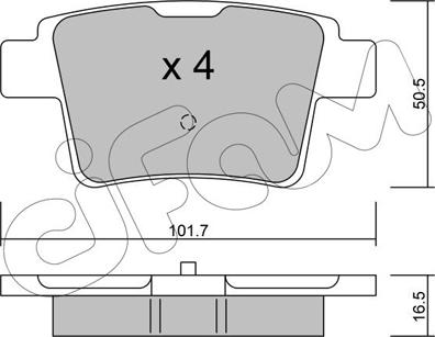 Cifam 822-677-0 - Set placute frana,frana disc www.parts5.com