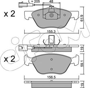 Cifam 822-083-0 - Set placute frana,frana disc www.parts5.com