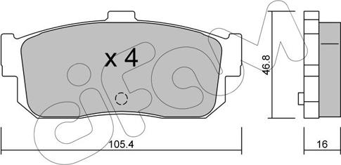 Cifam 822-193-0 - Brake Pad Set, disc brake www.parts5.com