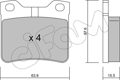 Cifam 822-192-1 - Set placute frana,frana disc www.parts5.com