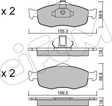 Cifam 822-146-0 - Set placute frana,frana disc www.parts5.com