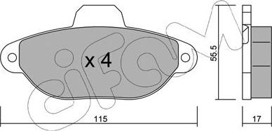 Cifam 822-159-1 - Set placute frana,frana disc www.parts5.com