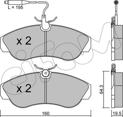 Cifam 822-155-0 - Jarrupala, levyjarru www.parts5.com