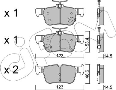 Cifam 822-1040-1 - Set placute frana,frana disc www.parts5.com