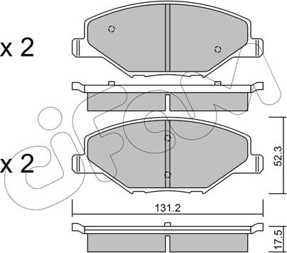 Cifam 822-1006-0 - Set placute frana,frana disc www.parts5.com