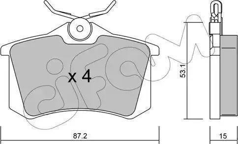 Remsa 0263.15 - Komplet zavornih oblog, ploscne (kolutne) zavore www.parts5.com