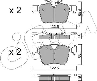 Cifam 822-1122-0 - Komplet pločica, disk-kočnica www.parts5.com