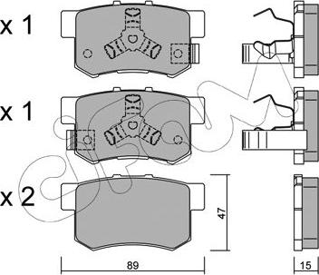 Cifam 822-173-1 - Sada brzdových destiček, kotoučová brzda www.parts5.com