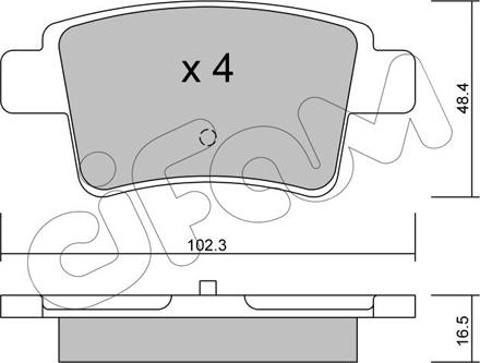 Cifam 822-801-0 - Komplet pločica, disk-kočnica www.parts5.com