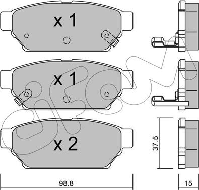 Cifam 822-396-0 - Set placute frana,frana disc www.parts5.com