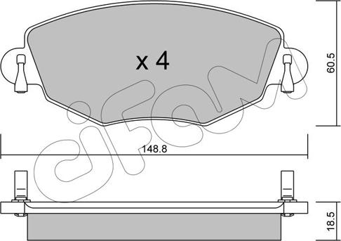 Cifam 822-318-0 - Set placute frana,frana disc www.parts5.com