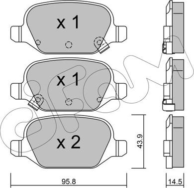 Cifam 822-324-5 - Fren balata seti, diskli fren www.parts5.com