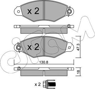 Cifam 822-253-0 - Σετ τακάκια, δισκόφρενα www.parts5.com