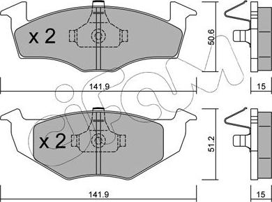 Cifam 822-206-2 - Set placute frana,frana disc www.parts5.com