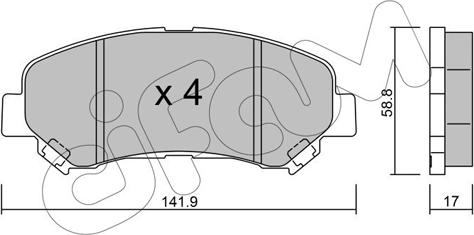 Cifam 822-792-0 - Set placute frana,frana disc www.parts5.com