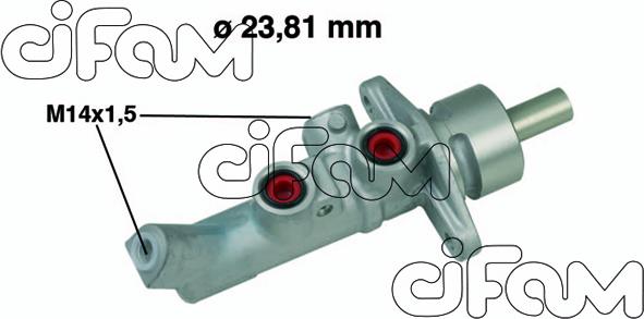 Cifam 202-648 - Cilindro principal de freno www.parts5.com