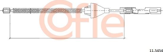 Cofle 92.11.5454 - Cable, parking brake www.parts5.com