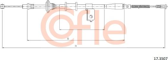 Cofle 92173507 - Cable, parking brake www.parts5.com