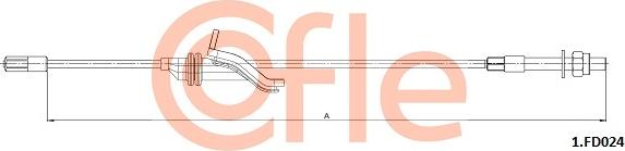 Cofle 92.1.FD024 - Жило, ръчна спирачка www.parts5.com