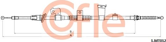 Cofle 92.1.MT012 - Cable, parking brake www.parts5.com