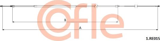 Cofle 92.1.RE015 - Ντίζα, φρένο ακινητοποίησης www.parts5.com