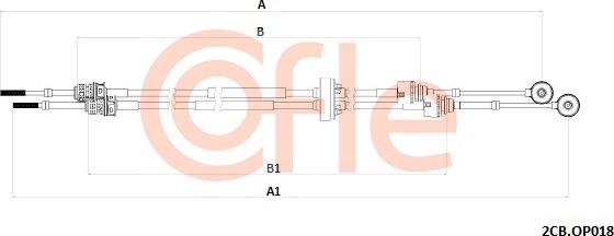 Cofle 92.2CB.OP018 - Seilzug, Schaltgetriebe www.parts5.com