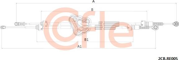 Cofle 92.2CB.RE005 - Zicovod,rocni menjalnik www.parts5.com