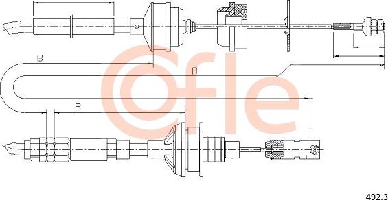 Cofle 92.492.3 - Tross,sidurikasutus www.parts5.com