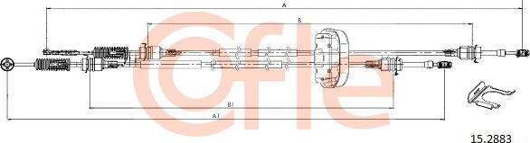 Cofle 92.15.2883 - Vaijeri, käsivaihteisto www.parts5.com