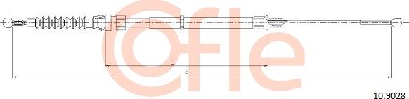 Cofle 10.9028 - Vaijeri, seisontajarru www.parts5.com