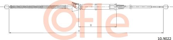 Cofle 10.9022 - Vaijeri, seisontajarru www.parts5.com