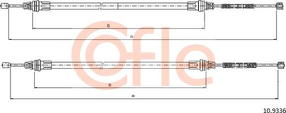 Cofle 92.10.9336 - Cable, parking brake www.parts5.com