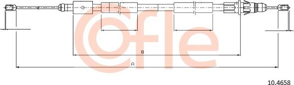 Cofle 92.10.4658 - Cable, parking brake www.parts5.com