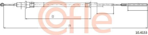 Cofle 10.4153 - Cablu, frana de parcare www.parts5.com