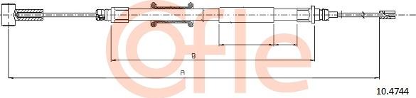 Cofle 92.10.4744 - Cable de accionamiento, freno de estacionamiento www.parts5.com