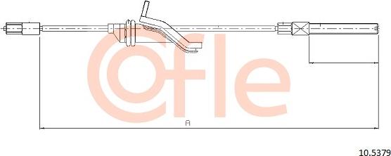 Cofle 92.10.5379 - Cablu, frana de parcare www.parts5.com