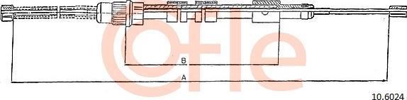 Cofle 10.6024 - Vaijeri, seisontajarru www.parts5.com