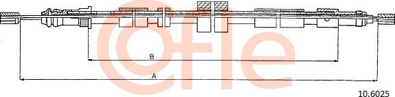 Cofle 10.6025 - Tel halat, el freni www.parts5.com