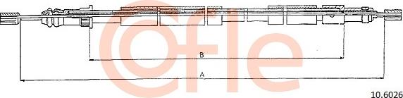 Cofle 10.6026 - Жило, ръчна спирачка www.parts5.com