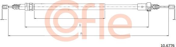 Cofle 10.6776 - Zicovod,rocna zavora www.parts5.com