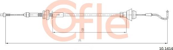 Cofle 10.1414 - Accelerator Cable www.parts5.com