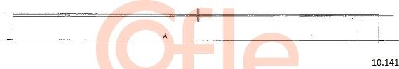 Cofle 10.141 - Accelerator Cable www.parts5.com