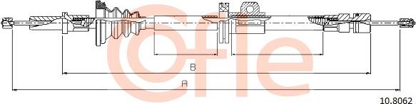 Cofle 10.8062 - Ντίζα, φρένο ακινητοποίησης www.parts5.com