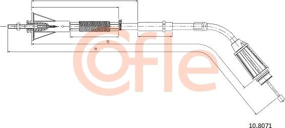 Cofle 10.8071 - Cable, parking brake www.parts5.com