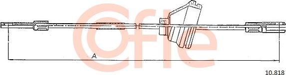 Cofle 92.10.818 - Cablu, frana de parcare www.parts5.com