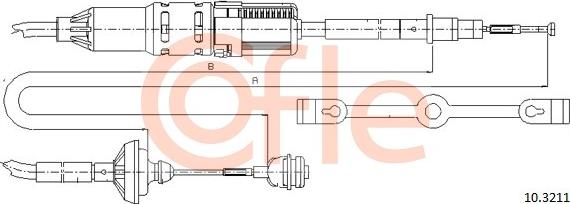 Cofle 10.3211 - Clutch Cable parts5.com