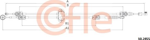 Cofle 10.2455 - Váltó bovden www.parts5.com